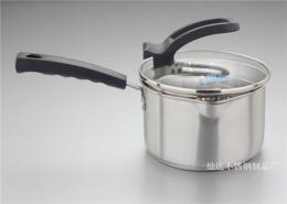 奶锅 单柄奶锅 加厚16可立奶锅 复底