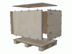昆山包装木箱 钢带箱 出口免熏蒸木箱 电