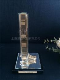 香港ICC大厦水晶镶金模型定制 上海厂家