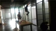 广州办公室玻璃隔断墙施工安装