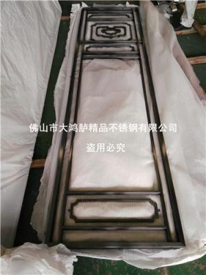 新中式不銹鋼門花 不銹鋼玻璃門花 工廠直銷