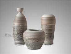 供应陶瓷三件套花瓶 装饰品摆件 陶瓷花瓶
