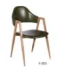 仿实木组合皮创意餐椅中餐西餐咖啡店餐椅铁