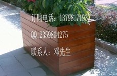 街道隔離實木花架 園林組合花池 木花箱