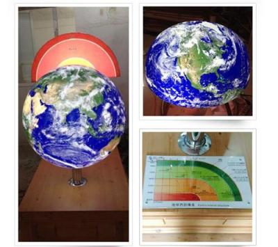 地球内发光构造球模型地球内部构造结构模型