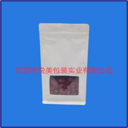 八边封袋厂家 开窗牛皮通用袋定制 PVC凹