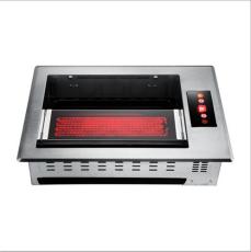 赛菱商用韩式红外线方形触摸嵌入式电烧烤炉