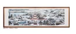 祥瑞奥运 雪景中国画