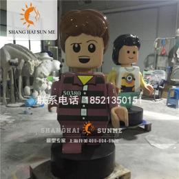 上海升美卡通玻璃钢雕塑厂家游乐场商业美陈