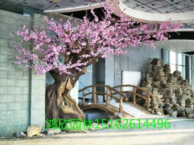 安徽蕪湖水泥假山 假樹制作