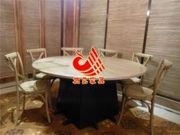 浙江餐厅家具桌椅 茶餐厅水曲柳实木餐桌椅