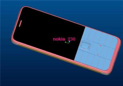 nokia手机外形3D抄数数据