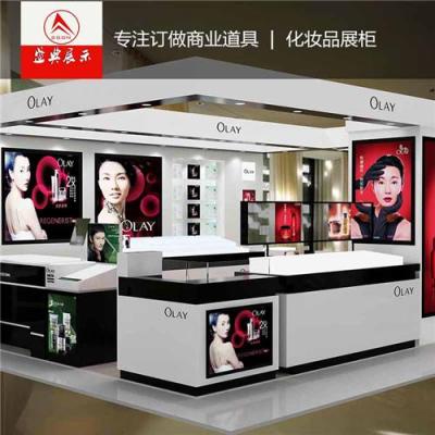 商場化妝品展柜訂做廠家烤漆化妝品背柜批發