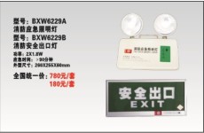 BXW6229消防应急照明灯/双头应急灯多少钱