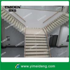 供应碳钢+大理石踏板整体室内楼梯YMD0928