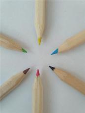 威圣1004迷你6色彩色铅笔/原木色彩色铅笔