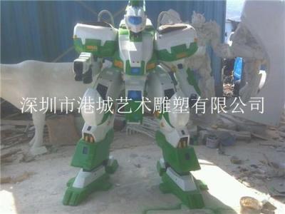 深圳玻璃钢机器人大黄蜂雕塑模型