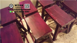 天津实木餐椅出售 天津重庆小面桌椅组合