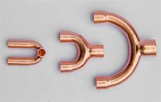 供应 定制空调铜管紫铜Y型三通管件