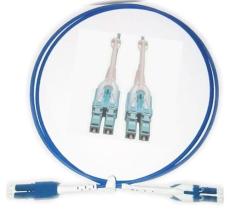LC/LC拉扣式光纤跳线 一管双芯跳线