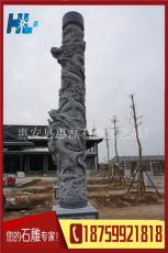 惠磊石雕厂家直销花岗岩龙柱 雕刻石柱子