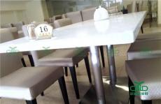 现代中式餐厅餐桌椅 西餐厅大理石餐桌深圳