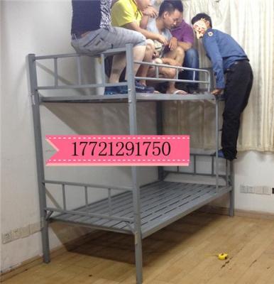 上海送货安装铁架上下床 松木双层床 高低铁